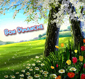 Gif animé Bon dimanche campagne